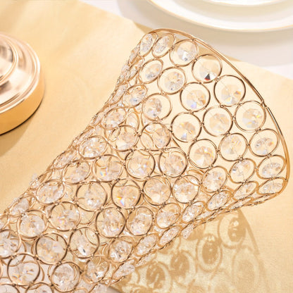 Crystal Trumpet Flower Vase Centerpieces for Wedding Table – Bling Wrought Crystal Vases for Party, Anniversary, Birthday