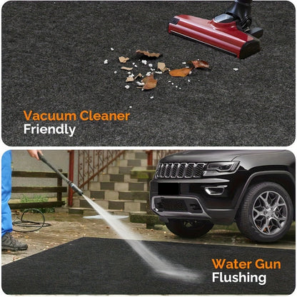Garage Floor Mat Heavy Duty Oil-Absorbing Non-Slip – Waterproof Washable Workshop Mat for Cars, Trucks, SUVs & Motorcycles