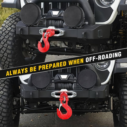 Winch Hook Forged Steel 3/8" Grade 70 Clevis Slip Hook 35, 000 lbs – Spring Latch ATV UTV Jeep Truck Off-Road Recovery Towing