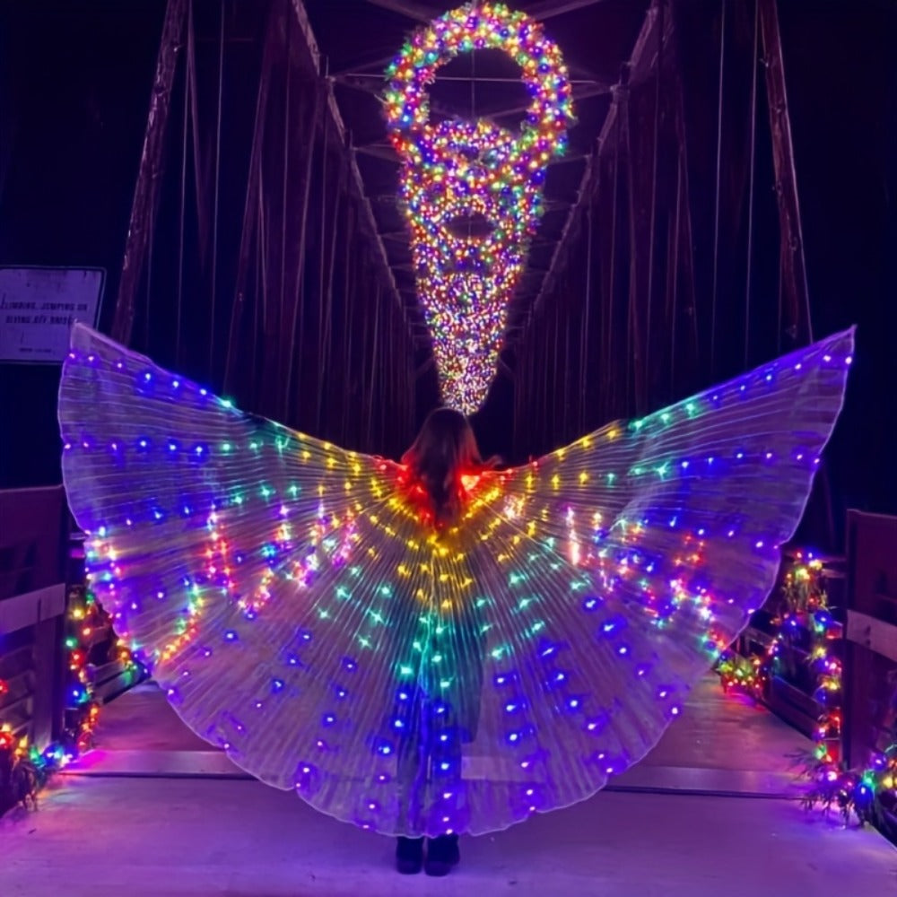 LED Feather Dance Costume Glowing Luminous with the Listed Color, Size or Set Options for Everyday Use
