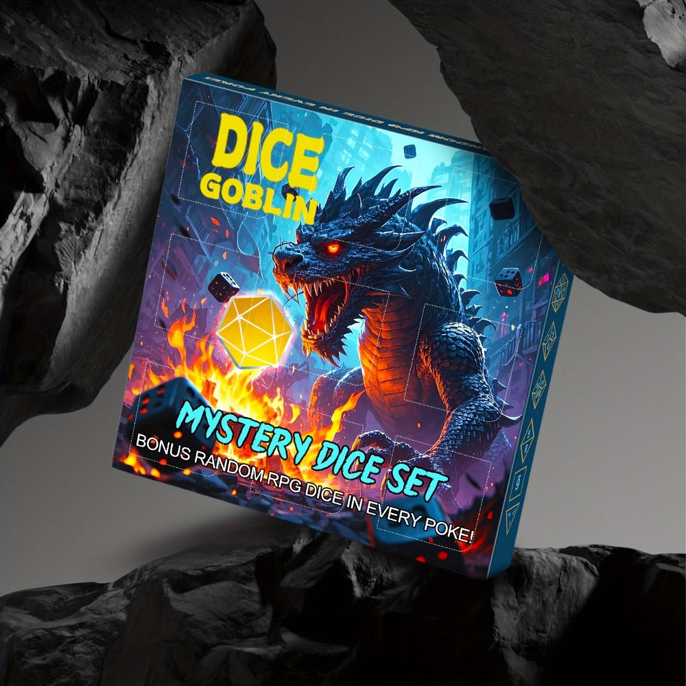Mystery Box DnD Dice Set 72pcs Blind Box 9 Sets Random Polyhedral Dice with the Listed Color, Size or Set Options for Everyday Use