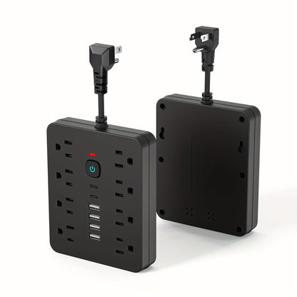 Power Strip with USB Ports, 14-in-1 with Individual Outlet Switches, 8 AC Outlets, 4 USB-A and 2 USB-C Ports