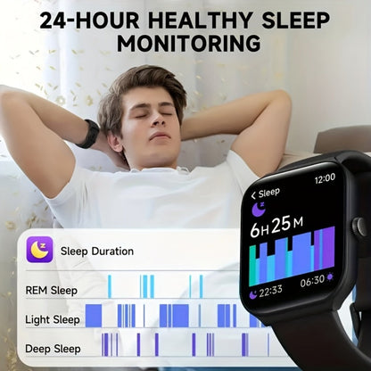 Smartwatch Couple's Set with Voice Assistant – Wireless Calling, Built-in Speaker, Music Control, Fitness Tracker – Matching His