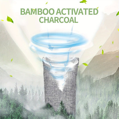 Bamboo Charcoal Air Purifying Bags Odor Absorber & Moisture Absorber Natural Activated for Entryways, Bedrooms and Living Spaces