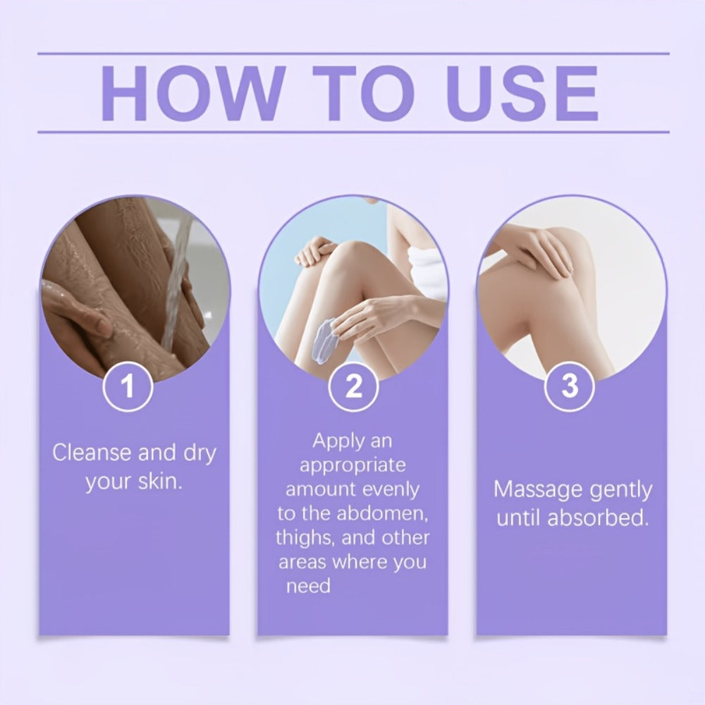 Body Cream Viareline 100g Purple Screw-Top Jar with Retail Carton for External Overnight Body Application