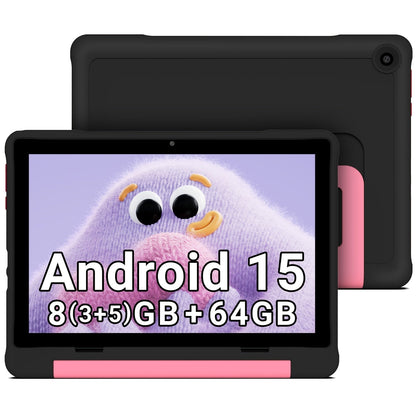 Kids Tablet Apolosign 10.1 Inch with Android 15, 8GB RAM, 64GB Storage, WiFi 6 and 1280x800 Display