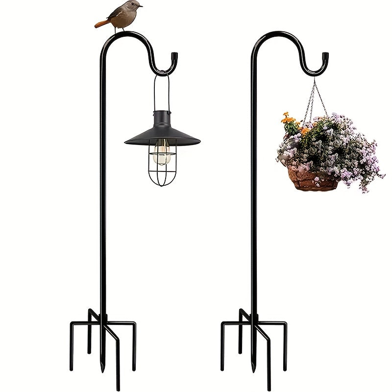Shepherd's Hook | Heavy Duty Garden Pole Bird Feeder Plant Lantern