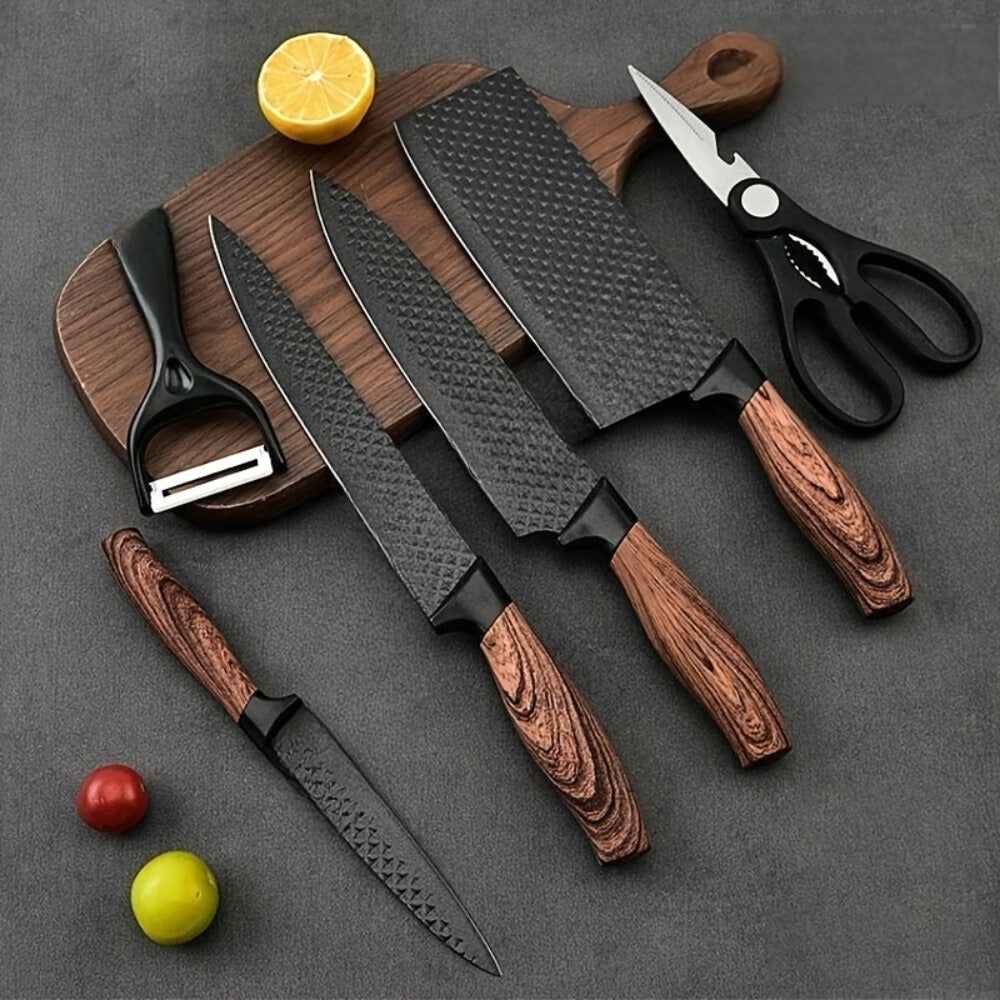 Kitchen Knife Set 6-Piece Professional Chef's Knife Set, High Carbon Stainless Steel Ultra-Sharp Blades