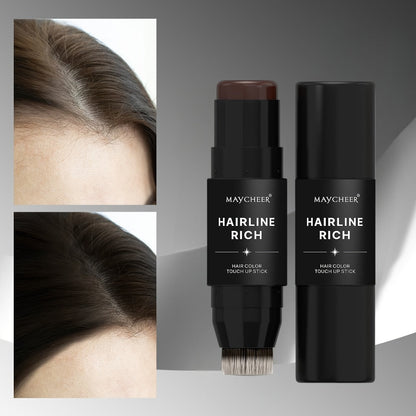 Root Touch-Up Hair Color Pen with Brush Applicator, Instant Gray & White Hair Coverage, Plant Squalane Nourishing Formula