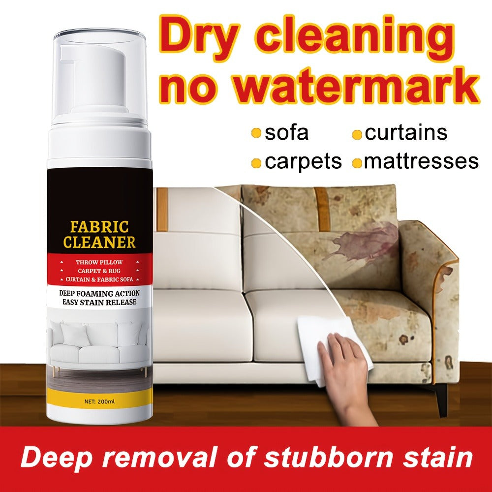 Upholstery Cleaner Spray Multi-Fabric Stain Remover 6.76oz Spot Cleaner for Couch Sofa Rug for Entryways, Bedrooms and Living Spaces