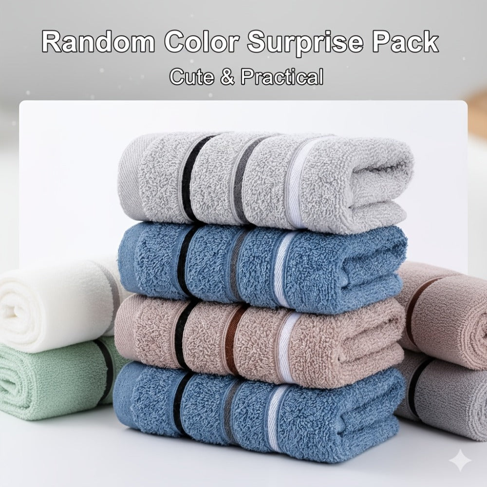 Washcloths 2 Pack Premium Soft Absorbent 102GSM Knit Fabric Face Towels Quick Dry Multipurpose Bath Washcloths for Body Face Kitchen Random