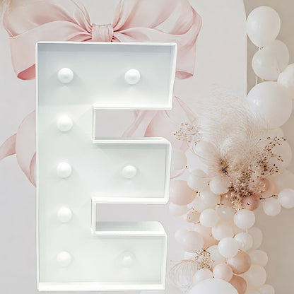 Marquee Letter Lights 3ft LED Light Up Letters for Weddings, Proposals & Celebrations – Cool White Lighted KT Board DIY Display Frame