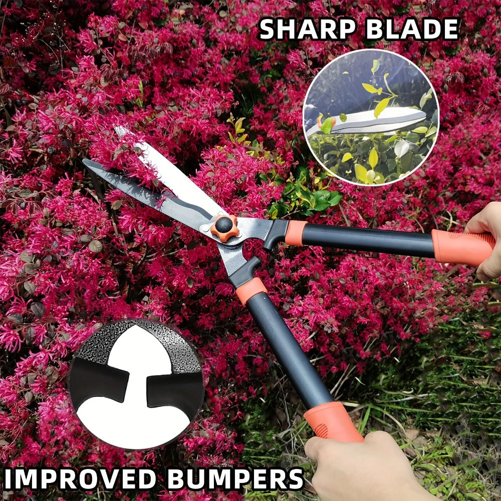 Garden Pruning Shears Set Loppers Hedge Shears & Hand Pruner Combo, Alloy Steel Branch Cutter Kit with Compound Action