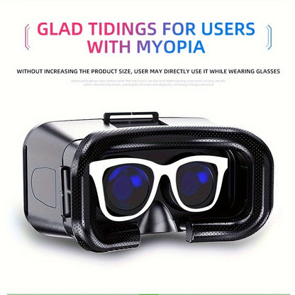 VR Headset All-in-One 3D Standalone with Motion Tracking, Adjustable Headband & Nose Pad, VR Park System for Games