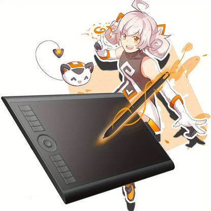 GAOMON M10K Drawing Tablet 8192 Levels Pressure Sensitivity Battery-Free Stylus 10 Programmable for an Everyday Personal Care Routine