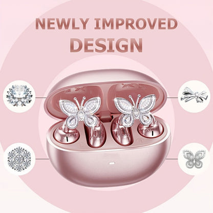 Clip On Wireless Earbuds Open Ear Bluetooth Headphones with Detachable Gemstone Earrings ANC for an Everyday Personal Care Routine