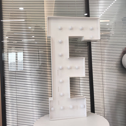 LED Letter Lights 4FT Tall Marquee Letter Lights A-Z Alphabet Light Up Letters with Cool White LED for Wedding