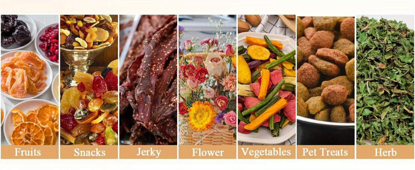 Food Dehydrator 240W with Temperature Control | BPA-Free Dishwasher-Safe Trays, Electric Food Dryer for Jerky, Fruits, Herbs & Vegetables