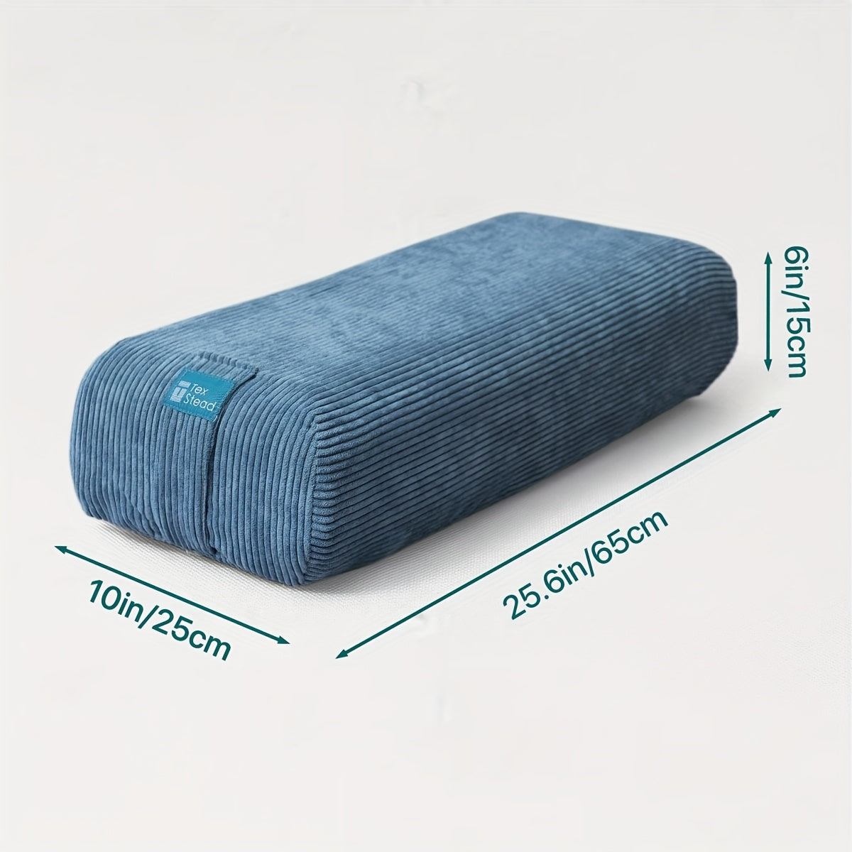 Yoga Bolster Pillow – Long Supportive Cushion for Restorative Yoga & Floor Sitting, Carry Handle & Machine Washable Cover for Meditation