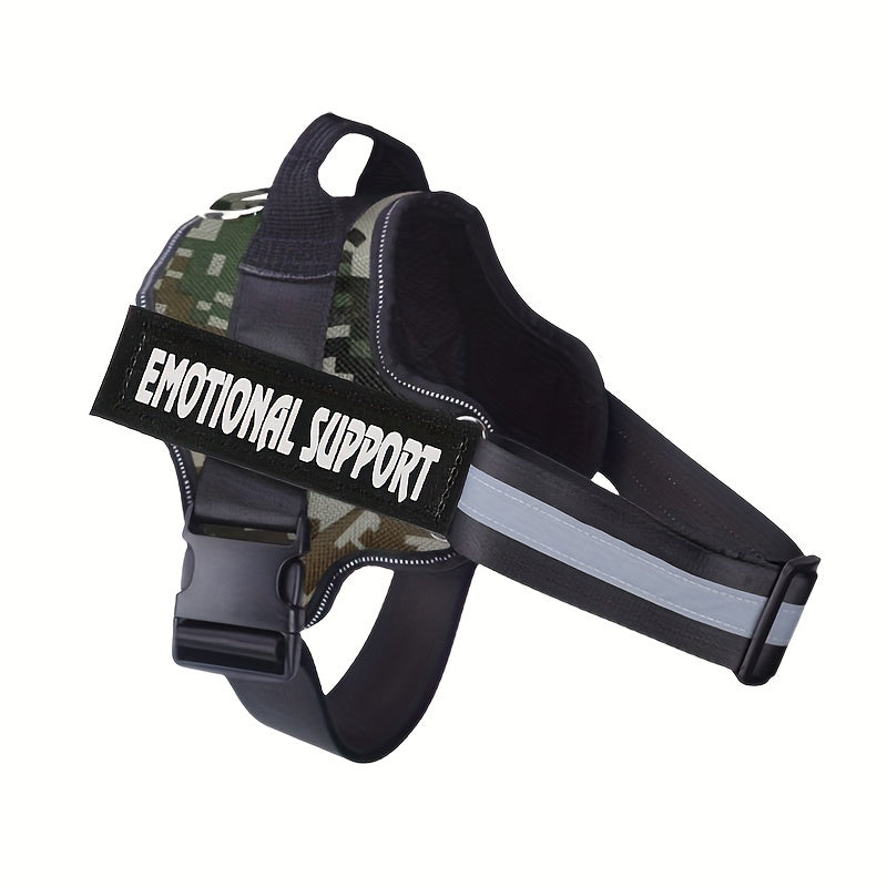 Emotional Support Dog Harness No-Pull Reflective Vest with Handle – Adjustable No-Choke ESA Pet Harness for Easy Walking & Training