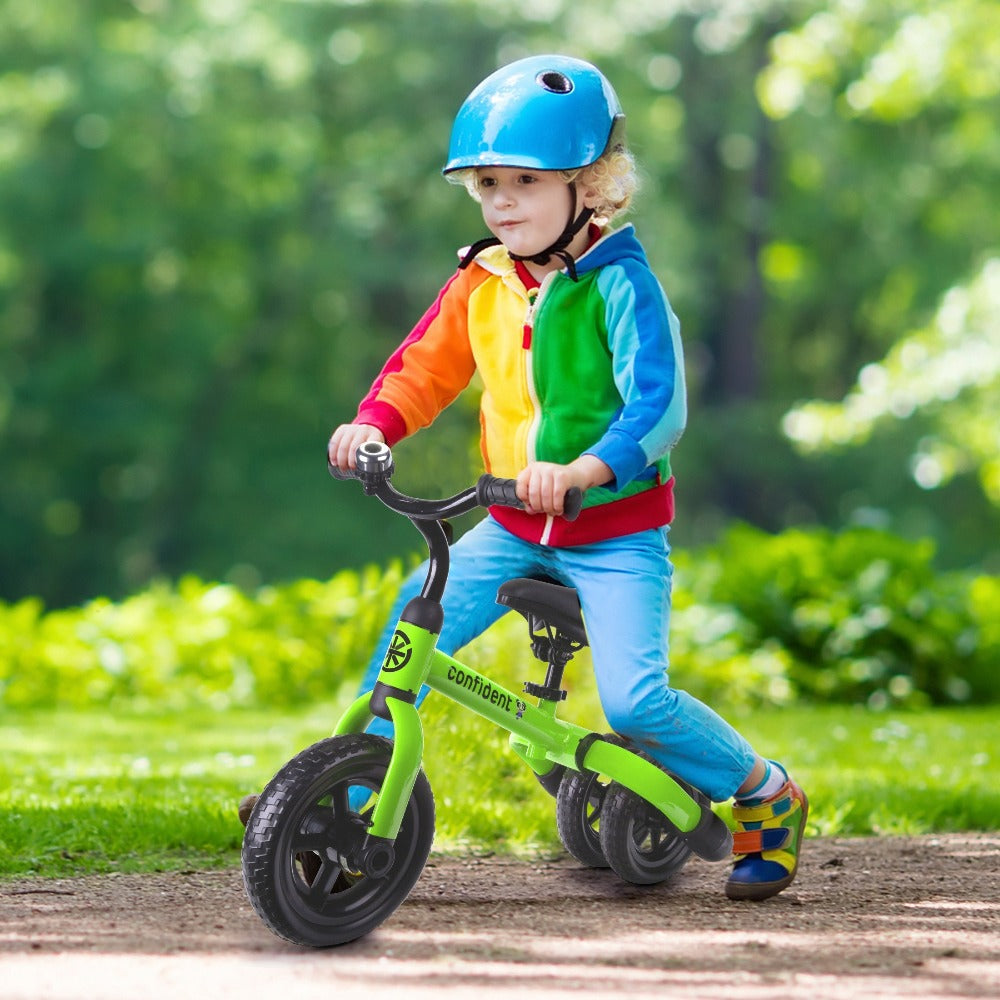 3-in-1 Kids Tricycle Balance Bike Carbon Steel Frame EVA Wheels Foldable with the Listed Color, Size or Set Options for Everyday Use