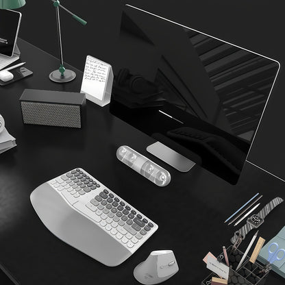 Wireless Keyboard and Mouse Combo with Wrist Support Anti-RSI Silent Keys 2.4GHz Plug-and-Play for an Everyday Personal Care Routine