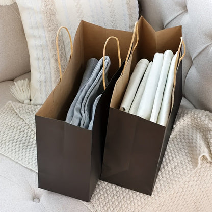 Shopping Bags with Handles 49pcs | 16x6x12 Inch Large Retail Gift Bags Bulk | Clothing Boutique Bags for Birthday, Wedding, Mother's Day