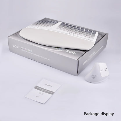 Wireless Keyboard and Mouse Combo with Wrist Support Anti-RSI Silent Keys 2.4GHz Plug-and-Play for an Everyday Personal Care Routine