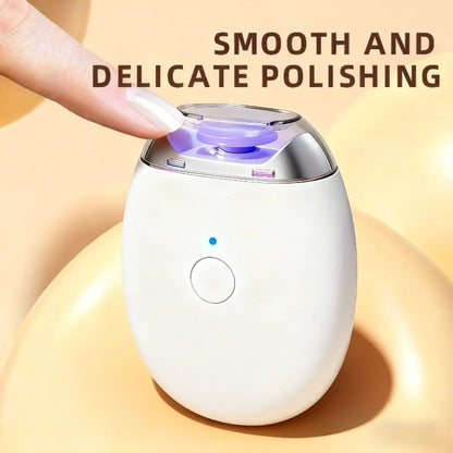 Electric Nail Clipper 2-in-1 Rechargeable USB Nail Trimmer Grinder Polisher Multifunctional Nail Care Tool