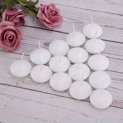Floating Candles White 42 Pack Glitter Embellished Small Candle Set for Christmas Halloween Easter Thanksgiving Day of the Dead