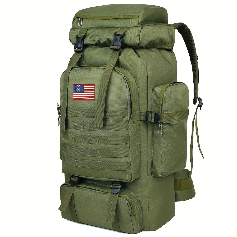 Tall Flap-Top Tactical Rucksack with Lower Utility Pouch and Eleven Color or Camouflage Options