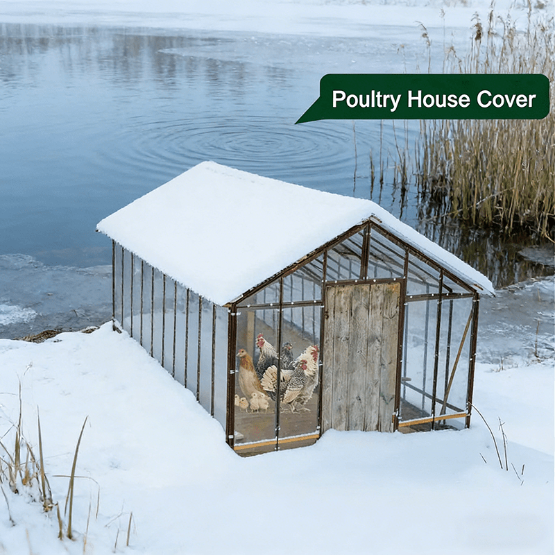 Clear Tarp Heavy Duty Transparent | Patio Carport Chicken Coop Cover
