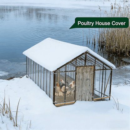 Clear Tarp Heavy Duty Transparent | Patio Carport Chicken Coop Cover