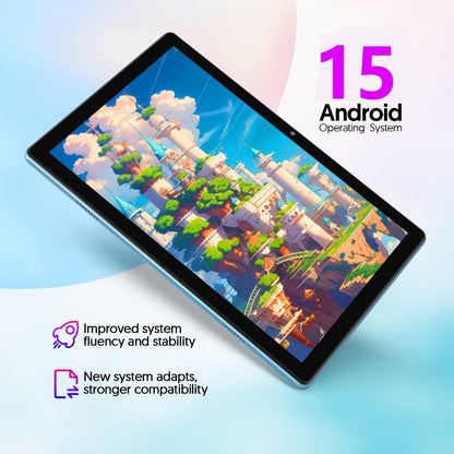 Android Tablet 10-Inch 2-in-1 with Android 15, 6000mAh Battery and Keyboard or Case Configurations