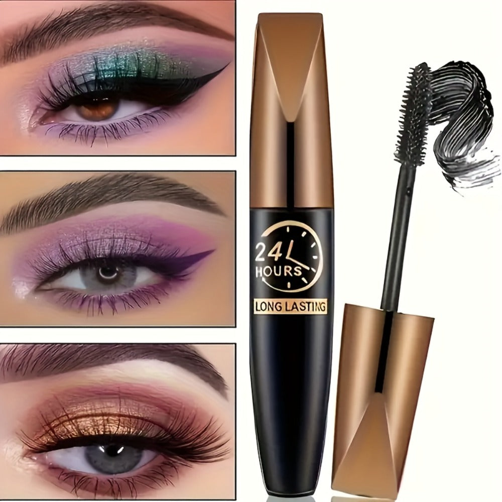 8D Fiber Mascara Set 2 Pcs Volumizing Lengthening Smudge-Proof Waterproof Lash Extension, for Makeup, Travel and Everyday Vanity Use