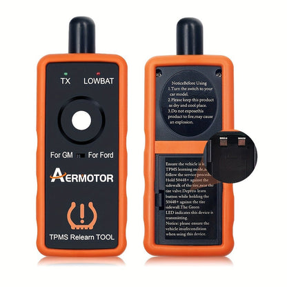 TPMS Relearn Tool 2-in-1 – Tire Pressure Sensor Reset & Activation for Ford & GM | 315MHz 433MHz | EL-50448 Compatible Automotive Diagnostic