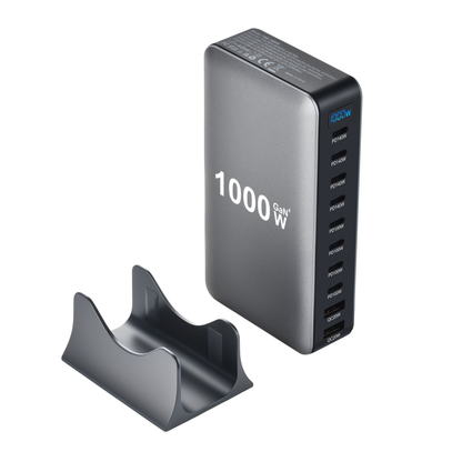 GaN Charging Station 1000W GaN3 10-Port USB-C Fast Charger for Laptops Tablets Smartphones for an Everyday Personal Care Routine