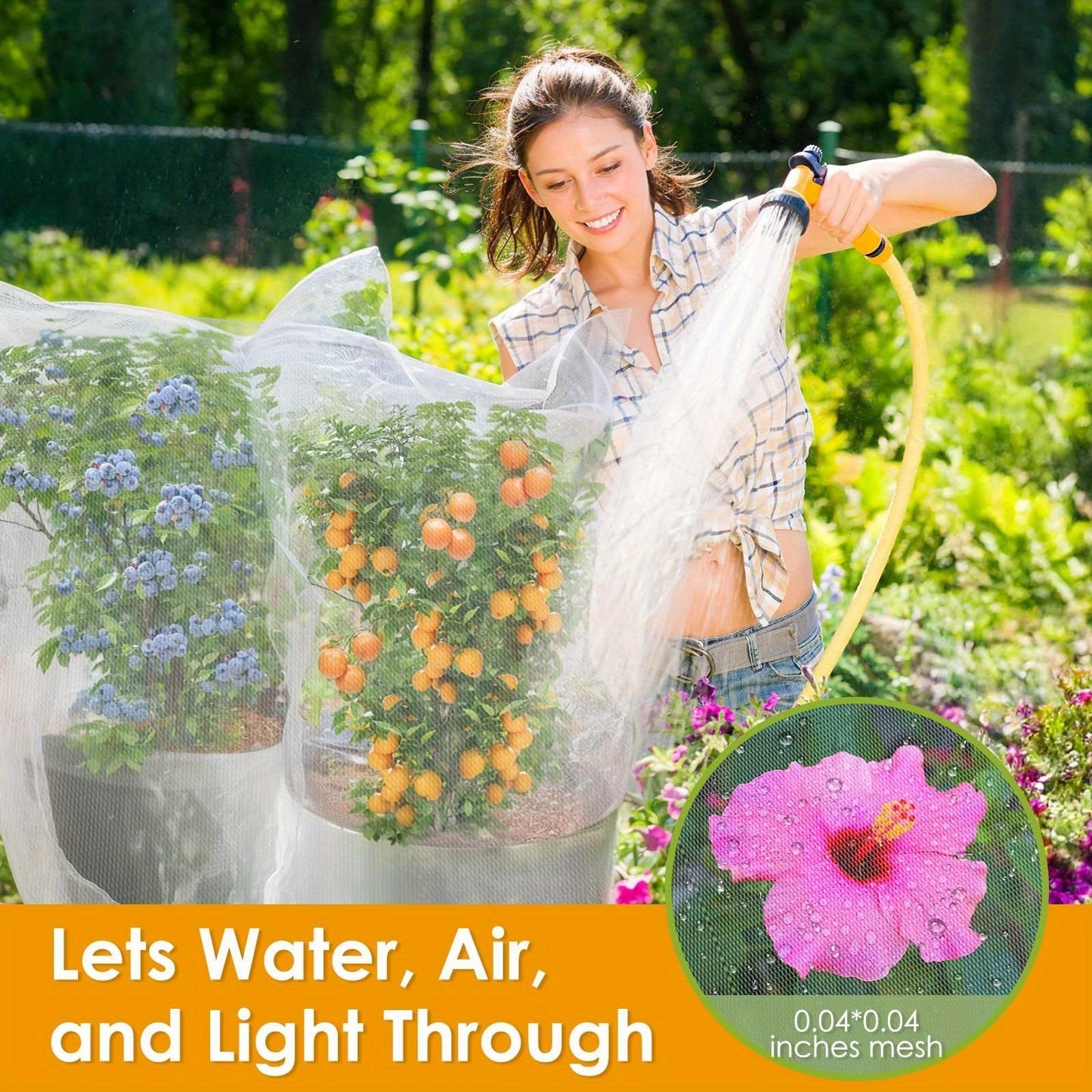 Garden Netting | Plant Protection Bags Drawstring Insect Bird Barrier