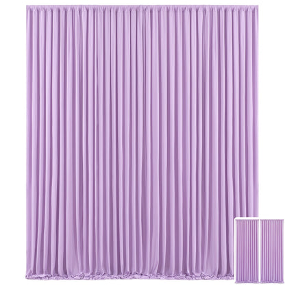 Two-Panel Photography Backdrop Curtain Set in 16 Colors with 59 x 85-Inch Panels and Pole Pockets