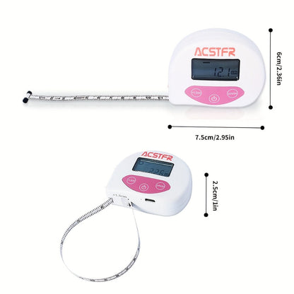 Digital Body Measuring Tape 60 Inch 150cm Smart Retractable Electronic Tape Measure for Entryways, Bedrooms and Living Spaces