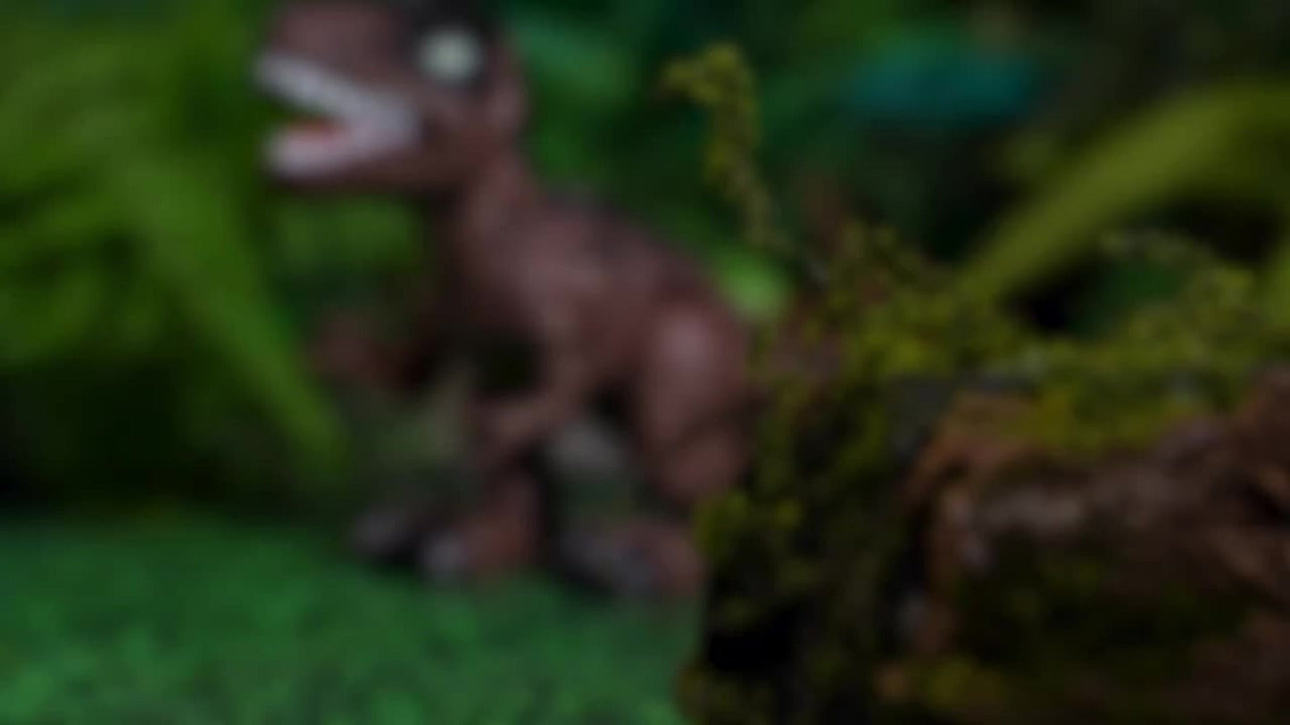 Interactive Dinosaur Toy Set 3 Pack with Walking, Roaring Sound & Lights, Electric T-Rex, Stegosaurus & Brachiosaurus
