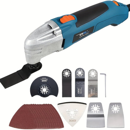 Oscillating Multitool Kit 2.5 Amp Corded, 6-Speed Variable, 3° Oscillation Angle, Cutting Tool for Wood Metal Plastic