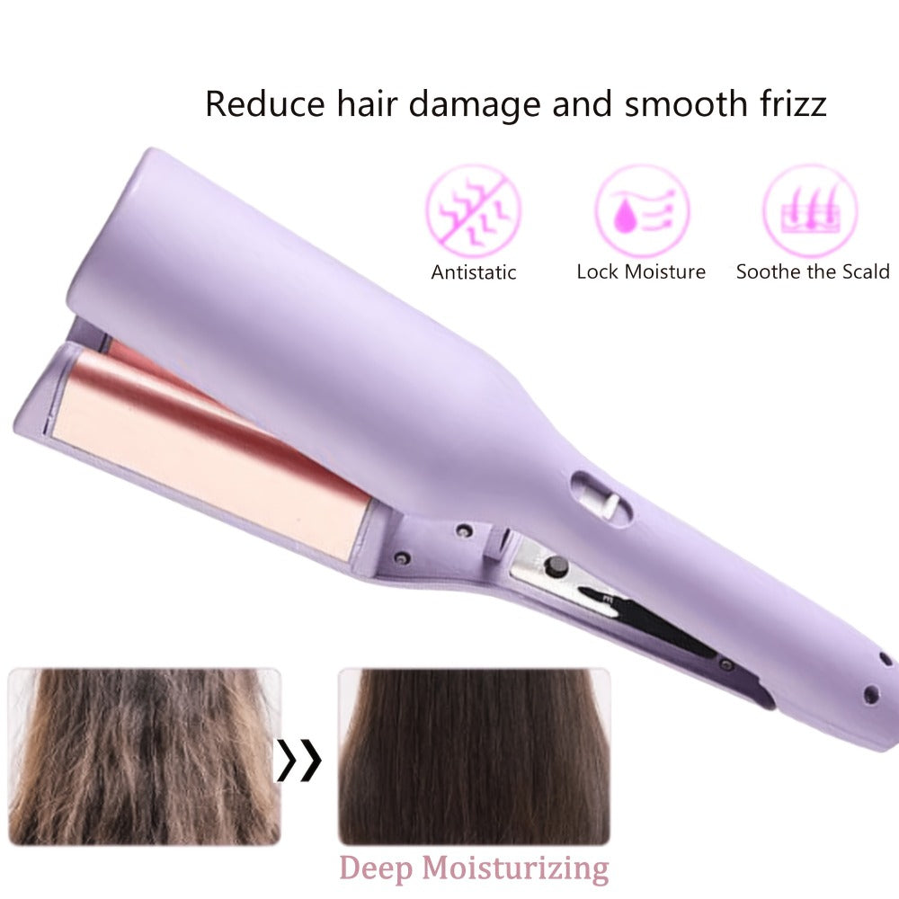 32mm Wave Curling Iron - Women's Hair Curler for Deep Curls & Instant Beach Waves, Professional Salon Styling Tool for All Hair Types
