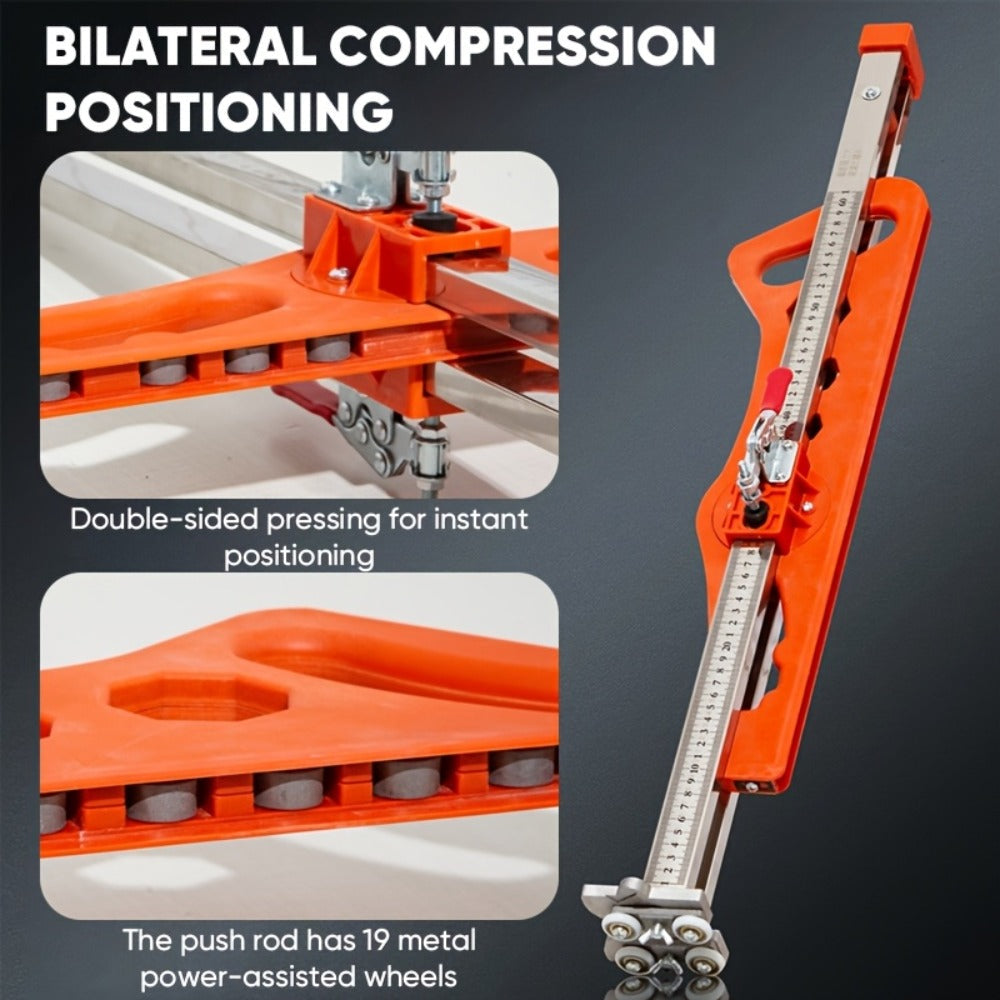Drywall Scoring Knife 23-Wheel Foldable Gypsum Board Cutter with Adjustable Guide & Handle