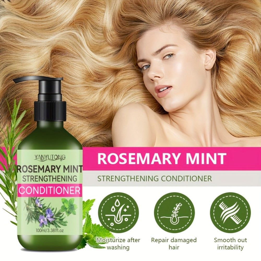 Rosemary Mint Shampoo & Conditioner Set with Rosemary Extract, Strengthening Hair Growth Formula