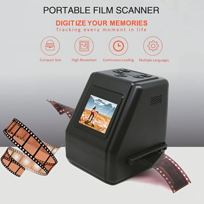 Film Scanner 10MP Negative & Slide Scanner, Converts 35mm/110/Super 8 Film to Digital JPEG, 2.0" LCD Screen