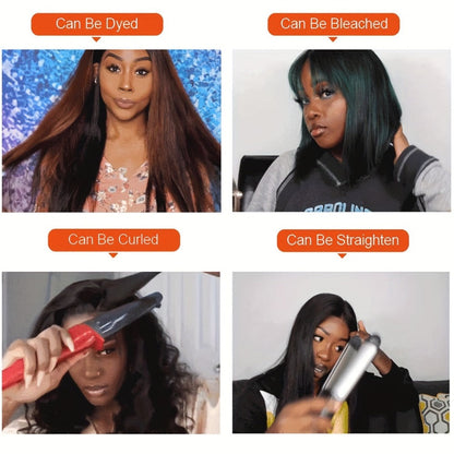 Clip In Human Hair Extensions Body Wave 8pcs 120g Full Head Real Human Hair Clip Ins Natural, for Home, Travel and Salon Hair Styling