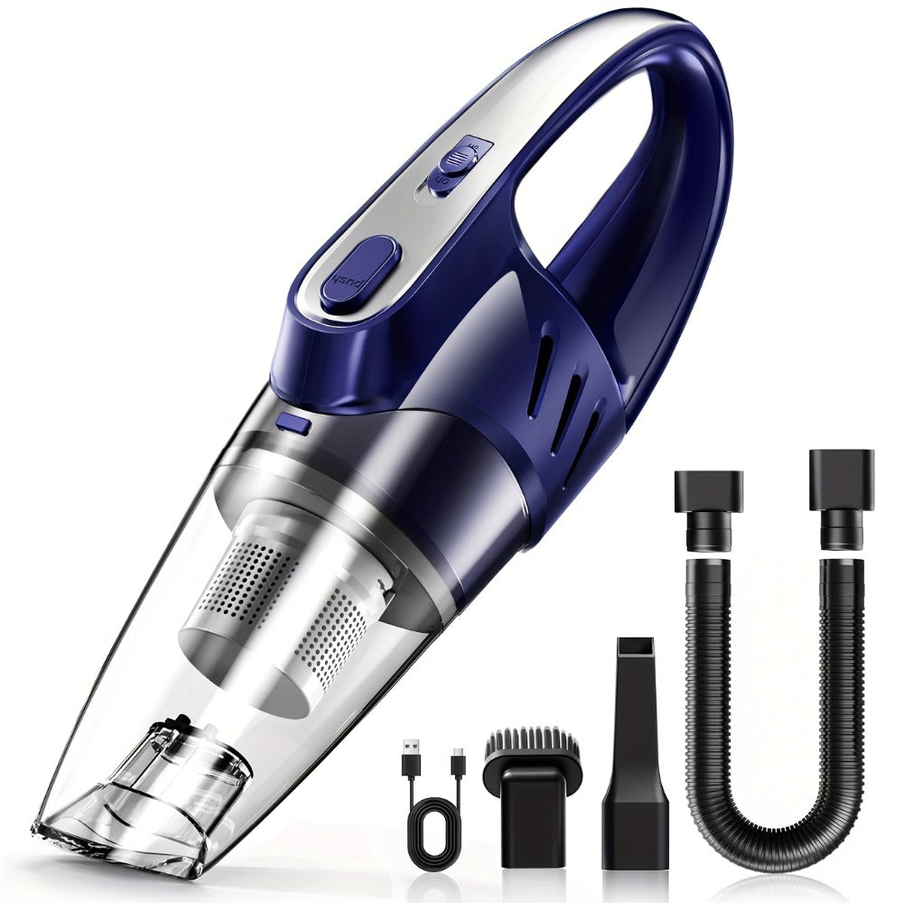 Model 807 Cordless Car Vacuum Cleaner with 6000Pa Pictured Rating, Five Accessories and Six Color Configurations