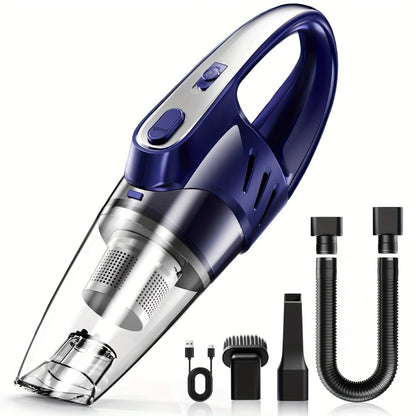 Model 807 Cordless Car Vacuum Cleaner with 6000Pa Pictured Rating, Five Accessories and Six Color Configurations
