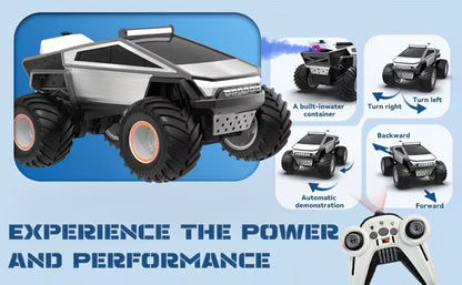 1:12 Scale RC Monster Truck 4WD, Remote Control Cybertruck & Pickup Truck with LED Lights & Sound Effects